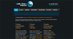 Desktop Screenshot of durativapreciz.cz